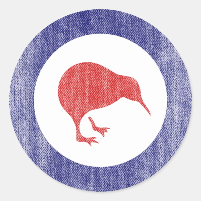 NEW ZEALAND RUNDER AUFKLEBER (Vorderseite)