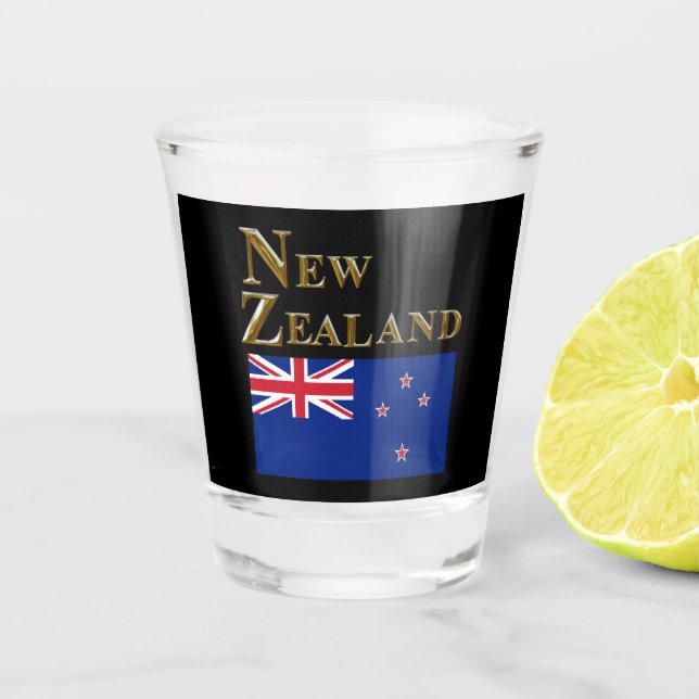 NEW ZEALAND SCHNAPSGLAS (Vorderseite)