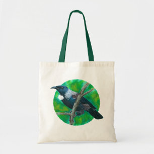 New Zealand Tui - Painting in acrylic Tragetasche