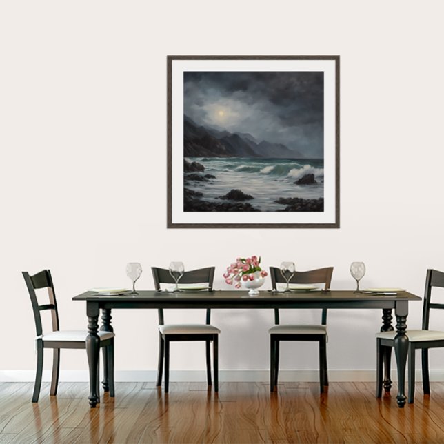 New Zealand West Coast - Stretched Canvas Print Leinwanddruck (New Zealand West Coast
Original painting by Roger Smith.)