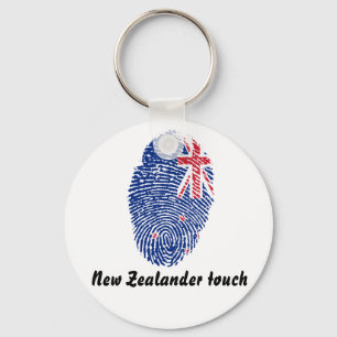 New Zealander touch fingerprint flag Schlüsselanhänger