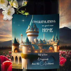 New Zuhause Castle Real Anwesen Weinetikett