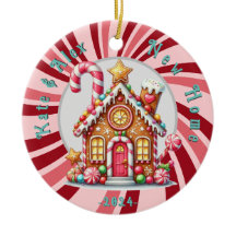New Zuhause Christmas Zitat Gingerbread blauer Orn