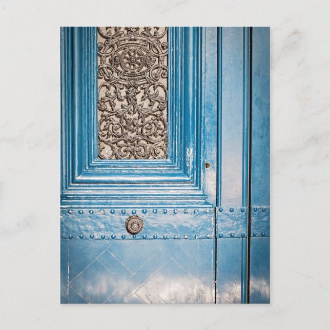 New Zuhause - Paris Door Foto Postkarte (Vorderseite)