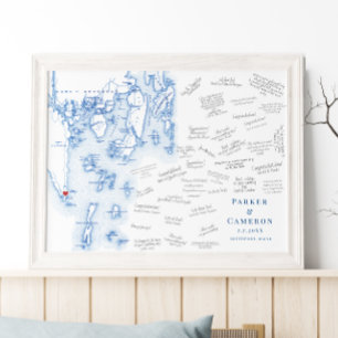 Newagen Southport Mariage Bleu Poster du livre d'o