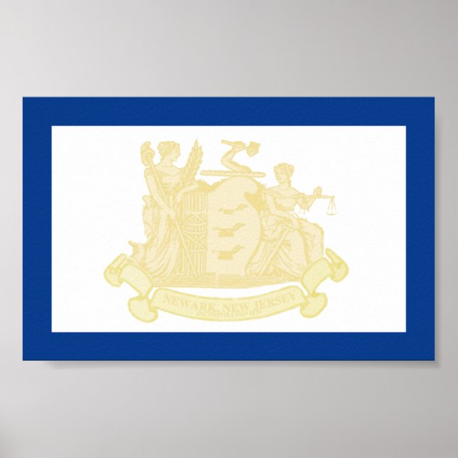 Newark (New Jersey) City Flag Poster (Vorne)