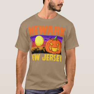 Newark New Jersey Happy Halloween Party Local City T-Shirt