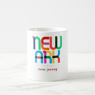 Newark New Jersey Mid Century, Pop Art, Kaffeetasse