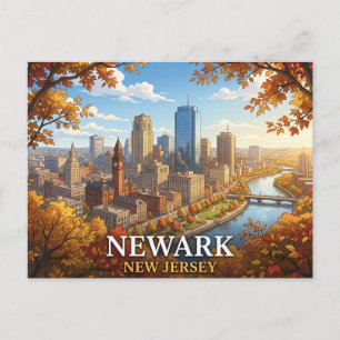 Newark New Jersey Postkarte