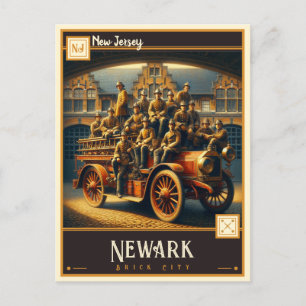 Newark, New Jersey VINTAG Postkarte