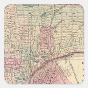 Newark, NJ Quadratischer Aufkleber