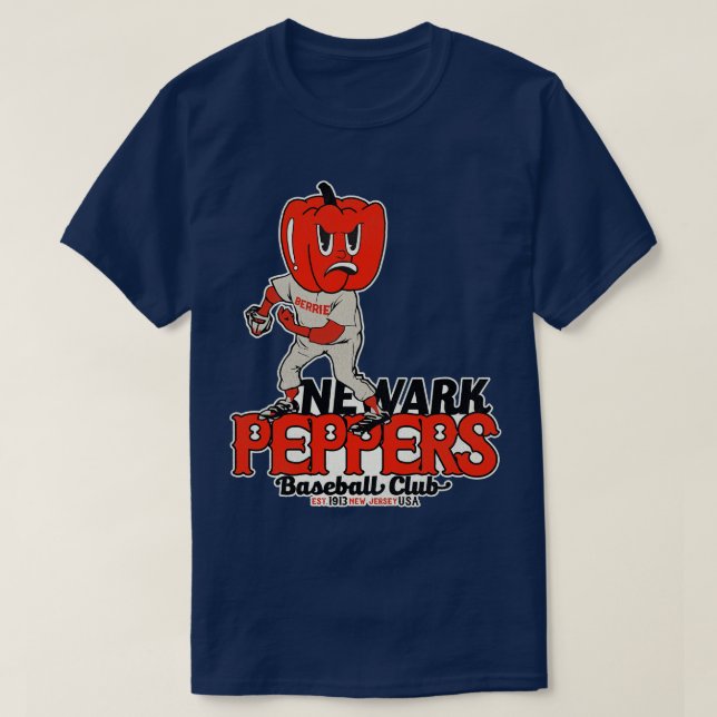 Newark-Paprikaschoten-Baseball-Team gestört T-Shirt (Design vorne)