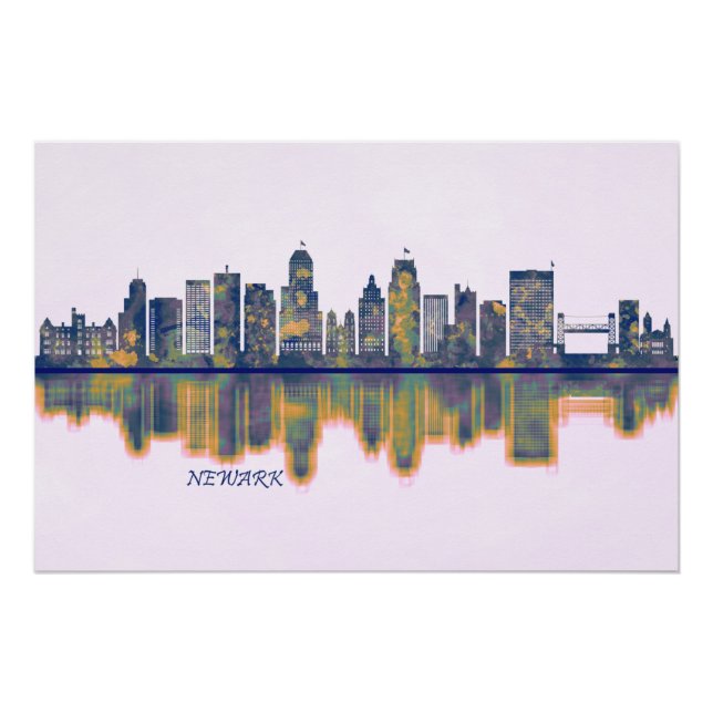 Newark Skyline Poster (Vorderseite)