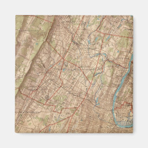 Newark und Elizabeth, New Jersey Magnet