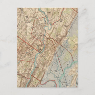 Newark und Paterson, New Jersey Postkarte