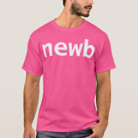 Newb Gamer Minimal Typografie Weißer Text