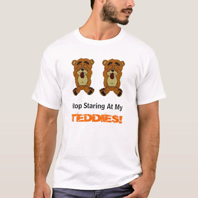 NEWBEARS, Halt, der entlang meines, TEDDYBÄREN T-Shirt (Vorderseite)