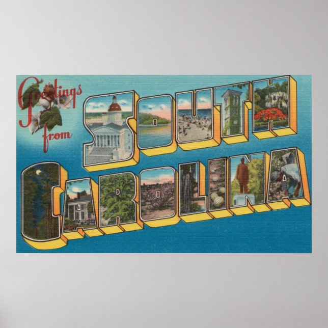 Newberry, South Carolina - Große Briefszenen Poster (Vorne)