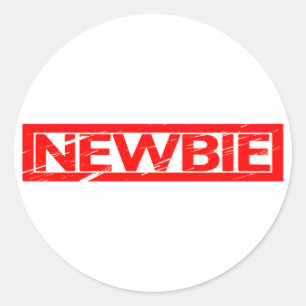 Newbie Briefmarke Runder Aufkleber