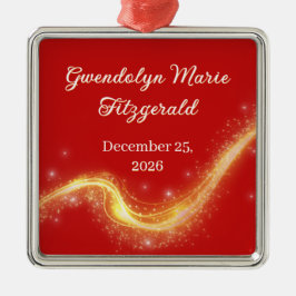 Newborn Baby Gift Red Commemorative Birth Ornament