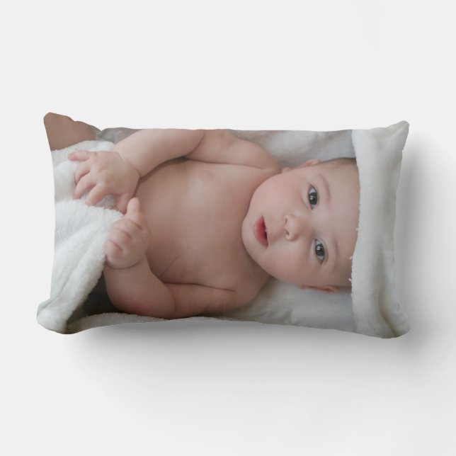 Newborn Baby Photo Throw Pillow Lendenkissen (Vorderseite)