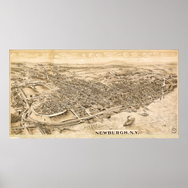 Newburgh, New York (c1900) Poster (Vorne)