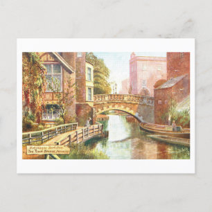 Newbury Bridge Berkshire Vintag Postcard Postkarte