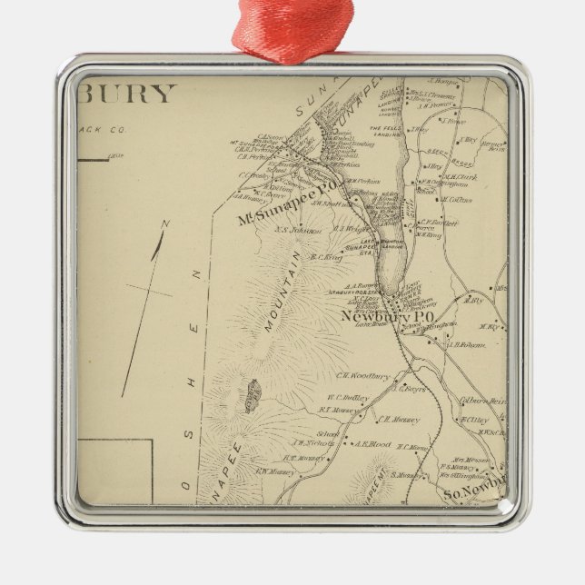 Newbury Silbernes Ornament (Vorne)