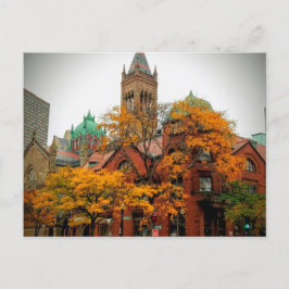 Newbury Street Boston Massachusetts Postcard Feiertagspostkarte