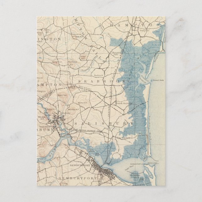 Newburyport, Massachusetts Postkarte (Vorderseite)