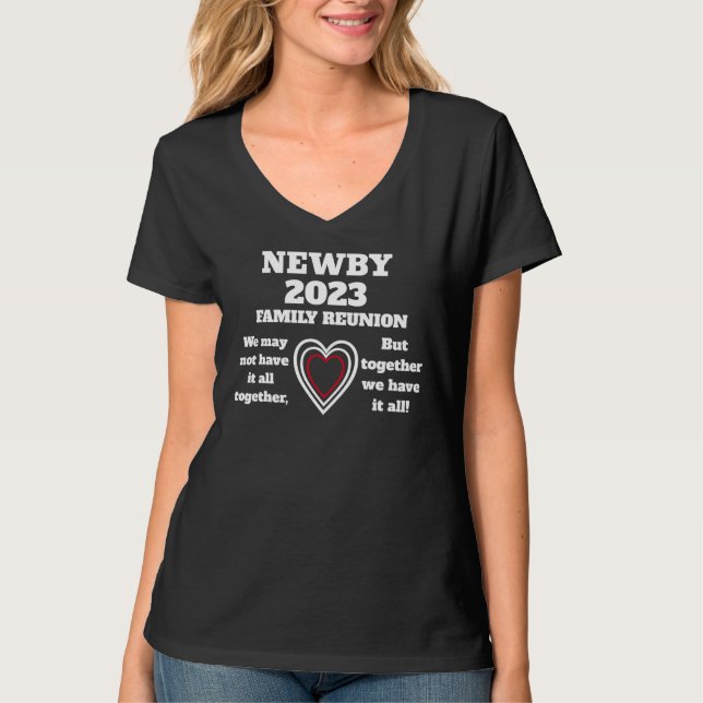 NEWBY FAMILY WIEDERSEHEN 2023 T-Shirt (Vorderseite)
