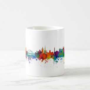 Newcastle England Skyline Kaffeetasse
