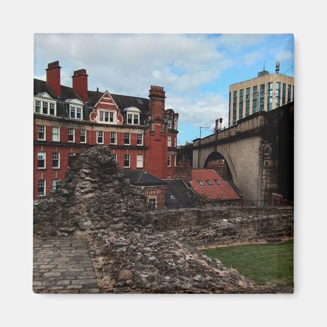 Newcastle-Gebäude Magnet (Vorne)