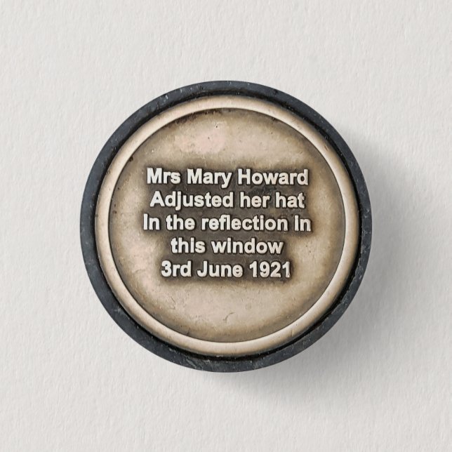 Newcastle Mary 3 Cm Round Abzeichen Button (Vorderseite)