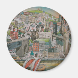 Newcastle nach Magneten Tyne im Laufe der Jahre Magnet