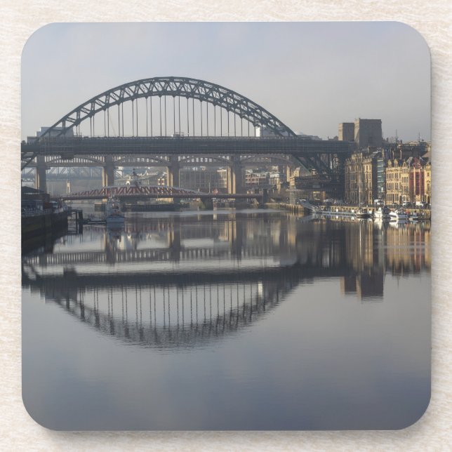 Newcastle Quayside & the Tyne Bridge Getränkeuntersetzer (Vorderseite)