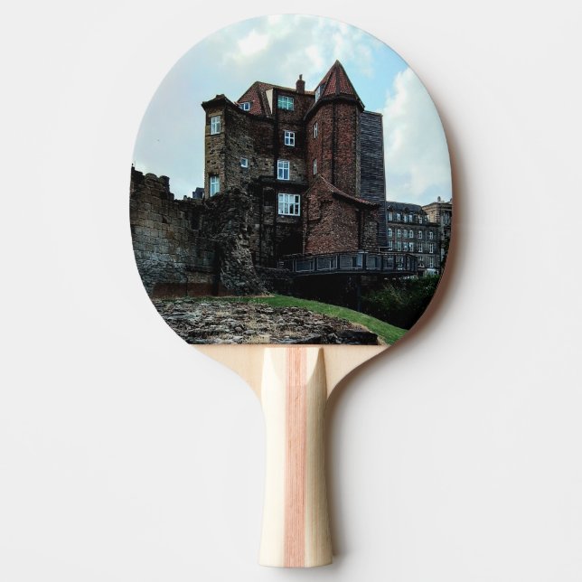 Newcastle , Ruinen Tischtennis Schläger (Vorderseite)