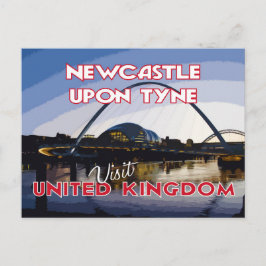 Newcastle Upon Tune, Besuch... Postkarte