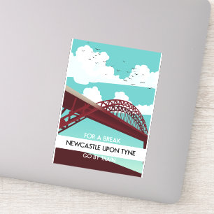 Newcastle upon Tyne Bridge Poster. Aufkleber