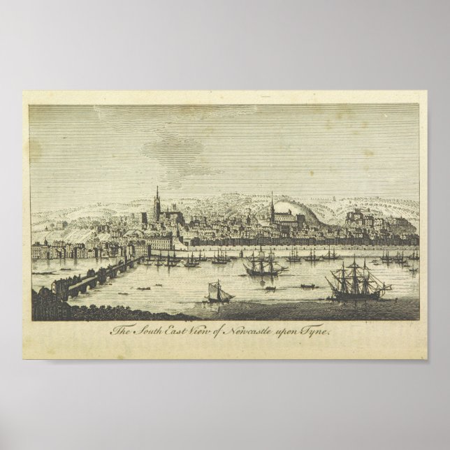 Newcastle Upon Tyne - Vintages England Poster (Vorne)