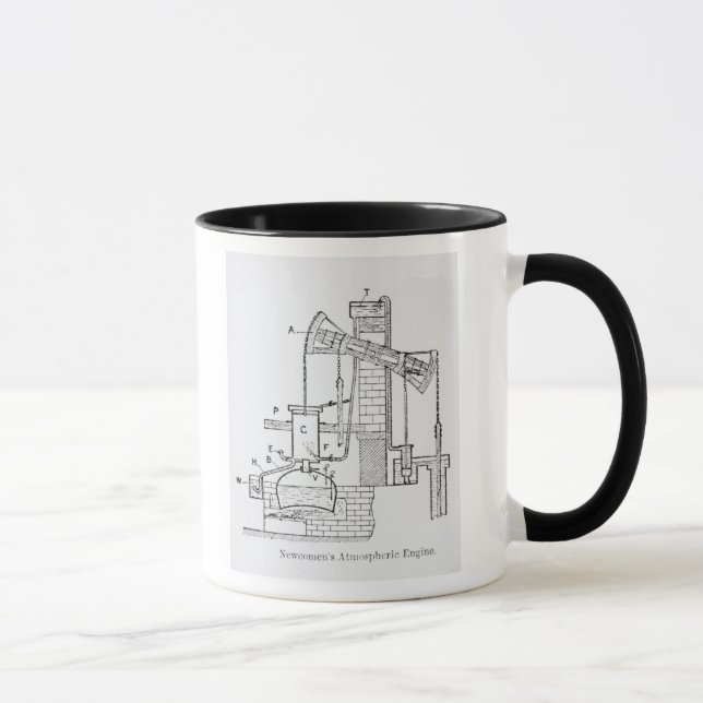 Newcomens atmosphärischer Motor Tasse (Rechts)