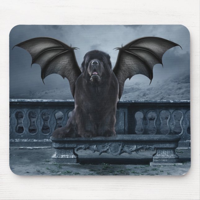 Newf Gargoyle-Mauspad Mousepad (Vorne)