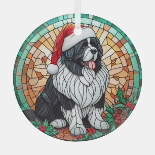 Newf Landseer Festgeblasener Glass Weihnachten Ornament Aus Glas