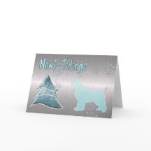 Newf-Tidings Metallic Greeting