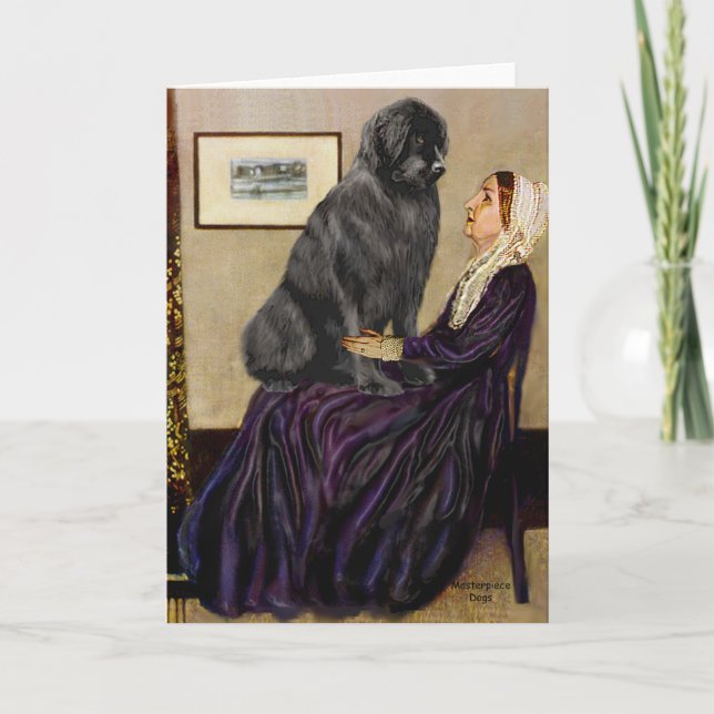 Newfie 1 - Whistlermutter Karte (Vorderseite)