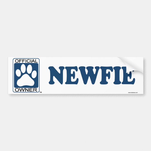 Newfie Blau Autoaufkleber (Vorne)