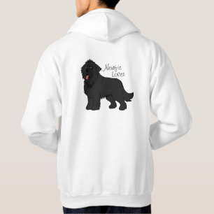 Newfie Lover Black Newfundland Hund Hoodie