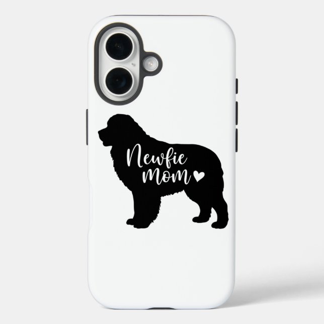 Newfie Mama - Neufundland Mama - Newfie Dog Mamas iPhone 16 Hülle (Rückseite)