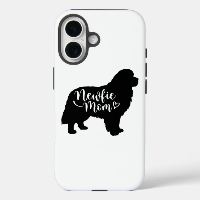 Newfie Mama - Neufundland Mama - Newfie Dog Mamas iPhone 16 Hülle (Rückseite)