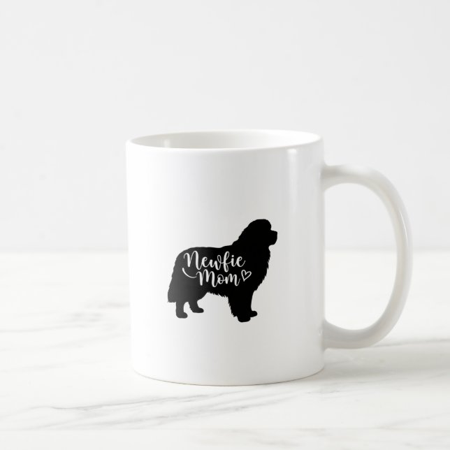 Newfie Mama - Neufundland Mama - Newfie Dog Mamas Kaffeetasse (Rechts)